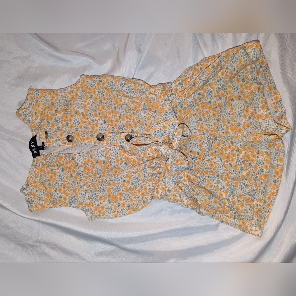 Flowy flower romper shorts